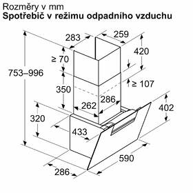 Odsávač pár Bosch DWK67FN60 čierny

 obrázok produktu 8 z 14