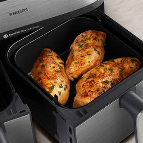 Fritéza teplovzdušná Philips Airfryer Dual Basket 5000 series 9 l, NA555/00 strieborná

 obrázok produktu 10 z 12