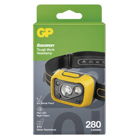 Čelovka GP Discovery CHW53, 280 lm sivá/žltá

 obrázok produktu 2 z 2