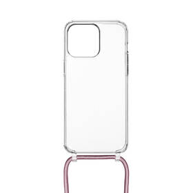 Kryt na mobil FIXED Pure Neck s ružovou šnúrkou na krk pre Apple iPhone 15 Pro Max priehľadný

 obrázok produktu 1 z 2