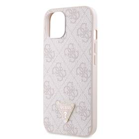 Kryt na mobil Guess 4G Strass Triangle Metal Logo na Apple iPhone 15 ružový

 obrázok produktu 1 z 4