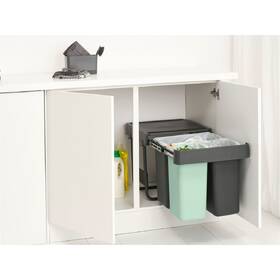Odpadkový kôš na triedený odpad Brabantia Sort&Go, dark grey 

 obrázok produktu 13 z 15