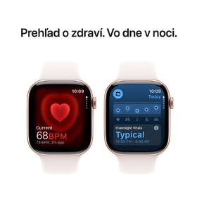 Inteligentné hodinky Apple GPS 42mm ružovo zlatý hliník - svetlo rumenný športový remienok - S/M 

 obrázok produktu 4 z 8