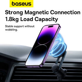 Držiak na mobil Baseus Baseus MagPro Series do vetracej mrieky čierny

 obrázok produktu 10 z 17