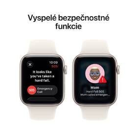 Inteligentné hodinky Apple GPS 40mm hviezdne biely hliník - hviezdne biely športový remienok - S/M 

 obrázok produktu 6 z 7