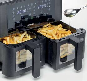 Fritéza teplovzdušná Ariete Air Fryer 4631 Double, 9 l čierna

 obrázok produktu 6 z 8