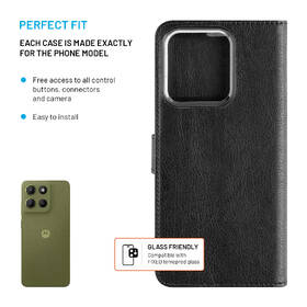Puzdro na mobil flipové FIXED Opus na Motorola Moto G15/Power čierne

 obrázok produktu 2 z 7