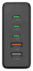 Nabíjačka do siete Hama GaN, 3x USB-C PD, 2x USB-A (1x QC), 140 W čierny

 obrázok produktu 6 z 9