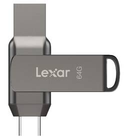 USB flashdisk Lexar JumpDrive D400 Dual, 64GB sivý

 obrázok produktu 1 z 6