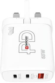 Cestovný adaptér SKROSS USB A+C 65W GaN UK, Power Delivery, typ G 

 obrázok produktu 8 z 9