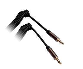 Kábel GoGEN Jack 3,5mm, 2m, pozlátené konektory, krútený čierny

 obrázok produktu 1 z 2