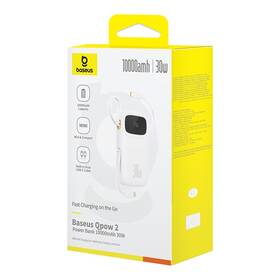 Powerbank Baseus Qpow 10000mAh 30W s USB-C kabelem biela

 obrázok produktu 8 z 9