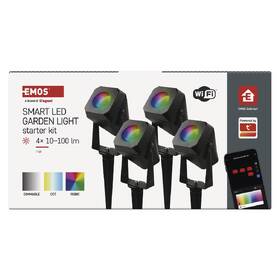 Svietidlo vonkajšie EMOS GoSmart, 7 W, Štart sada RGB (4 ks) čierne

 obrázok produktu 6 z 9