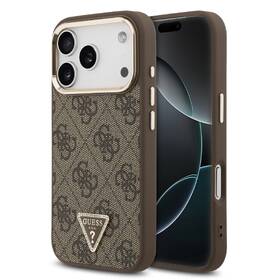 Kryt na mobil Guess 4G Strass Triangle Logo Gold Frame MagSafe na Apple iPhone 18 Pro hnedý

 obrázok produktu 5 z 6