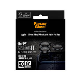 Ochranné sklo šošovky fotoaparátu PanzerGlass HoOps Ceramic II na Apple iPhone 17 Pro/16 Pro/17 Pro Max/16 Pro Max čierne

 obrázok produktu 5 z 5