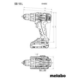 Aku vŕtačka Metabo 614053900 SB 18 L (s batériou) 

 obrázok produktu 3 z 4