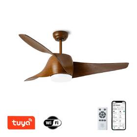 LED stropné svietidlo IMMAX NEO LITE WAVE SMART LED s ventilátorom, 18W, Wi-Fi, TUYA hnedé

 obrázok produktu 2 z 8