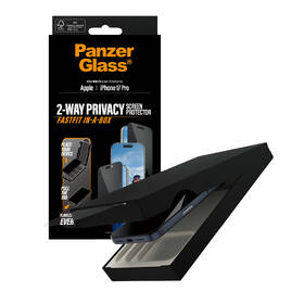 Tvrdené sklo PanzerGlass Privacy na Apple iPhone 17 Pro s bezprašným aplikačným boxom 

 obrázok produktu 4 z 4