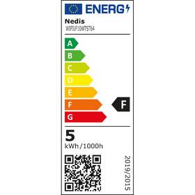 Inteligentná žiarovka Nedis SmartLife ST64, Wi-Fi, E27, 500 lm, 5 W, Teplá Biela 

 obrázok produktu 1 z 4