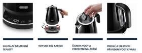 Rýchlovarná kanvica De'Longhi KBY2011.BK Eclettica SpecialTea čierna

 obrázok produktu 6 z 7