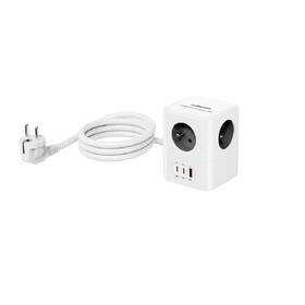 Rozbočovacia zásuvka Cubenest PowerCube 4xAC, PD 30W, 2xC,1xA, 1.5m kabel sivá/biela

 obrázok produktu 4 z 5