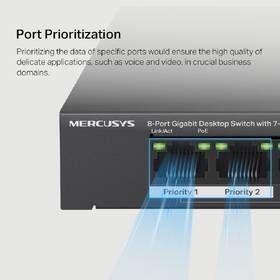 Switch Mercusys MS108GP 

 obrázok produktu 7 z 9