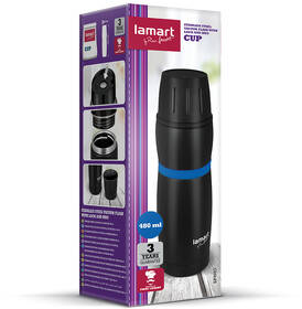 Termoska Lamart 480 ml LT4053 čierna/modrá

 obrázok produktu 5 z 5
