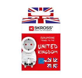 Cestovný adaptér SKROSS na použitie v UK biely

 obrázok produktu 5 z 5