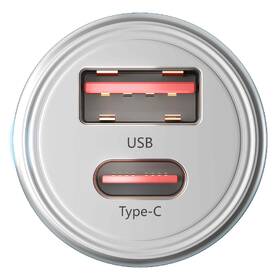 Adaptér do auta 3mk Hyper USB-C/USB-A 45W strieborný

 obrázok produktu 2 z 8