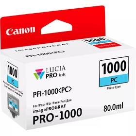 Cartridge Canon PFI-1000 PC, 80 ml, foto azúrová 

 obrázok produktu 1 z 3