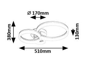 LED stropné svietidlo Rabalux AMILIA 71387, 24W chróm

 obrázok produktu 5 z 6