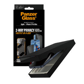 Tvrdené sklo PanzerGlass Privacy na Apple iPhone 17 Pro Max Pro s bezprašným aplikačným boxom 

 obrázok produktu 3 z 3