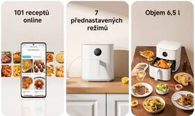 Fritéza teplovzdušná Xiaomi Air Fryer 6,5 l White MAF-W6501 biela

 obrázok produktu 8 z 11