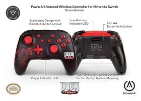Gamepad PowerA Enhanced Wireless Controller, Nintendo Switch - DOOM Eternal čierny/červený

 obrázok produktu 5 z 5