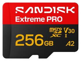 Pamäťová karta SANDISK 256GB UHS-I U3 (250R/170W) + SD apaptér 

 obrázok produktu 1 z 3