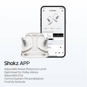 Slúchadlá Shokz OpenFit PRO, Bluetooth biela

 obrázok produktu 5 z 5