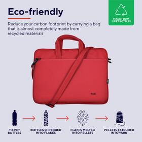 Brašna na notebook Trust Bologna Eco-friendly Slim na 16˝ červená

 obrázok produktu 6 z 12