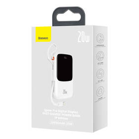 Powerbank Baseus Qpow Pro 10000mAh, 20W, s káblom Lightning biely

 obrázok produktu 16 z 17