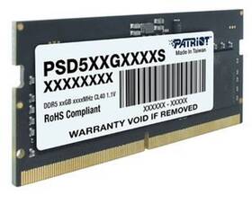Pamäťový modul SODIMM Patriot 16GB DDR5 4800MHz CL40 

 obrázok produktu 1 z 2