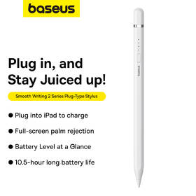 Stylus Baseus Smooth Writing 2 s bezdrôtovým a káblovým nabíjaním Lightning biely

 obrázok produktu 11 z 16