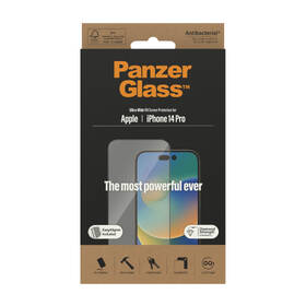 Tvrdené sklo PanzerGlass na Apple iPhone 14 Pro s inštalačným rámčekom 

 obrázok produktu 4 z 5