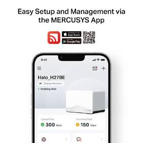 Kompletný Wi-Fi systém Mercusys Halo H27BE (2-pack) biely

 obrázok produktu 8 z 10
