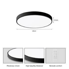 LED stropné svietidlo IMMAX NEO LITE SEMPLICI SMART, 40cm, 36W, 2736 lm, s podporou BEACON, Wi-Fi, TUYA čierne

 obrázok produktu 3 z 8