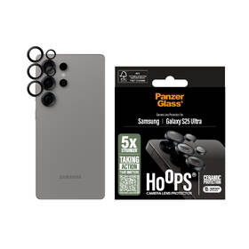 Ochranné sklo šošovky fotoaparátu PanzerGlass HoOps Ceramic na Samsung Galaxy S25 Ultra čierne

 obrázok produktu 3 z 8