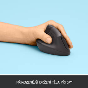 Myš Logitech Lift Left Vertical Ergonomic sivá

 obrázok produktu 3 z 8