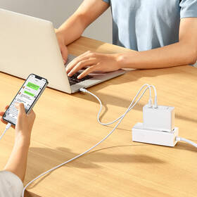 Nabíjačka do siete Baseus GaN5 Pro, USB-C + USB-A 100W biela

 obrázok produktu 9 z 10