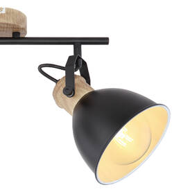 Bodové svietidlo GLOBO Wiho, 2xE27, 40W čierne/imitácia dreva

 obrázok produktu 3 z 3