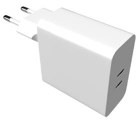 Nabíjačka do siete FIXED 2x USB-C, podpora PD, 65W biela

 obrázok produktu 4 z 8