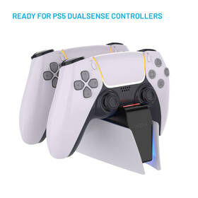 Dokovacia stanica FIXED pre dva bezdrôtové ovládače DualSense PlayStation 5 čierna/biela

 obrázok produktu 2 z 7