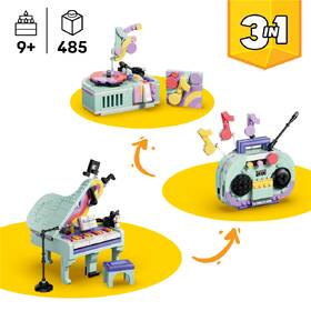 Stavebnica LEGO® Creator 3 v 1 31392 Hudobná dekorácia: Klavír s mačkou 

 obrázok produktu 3 z 9